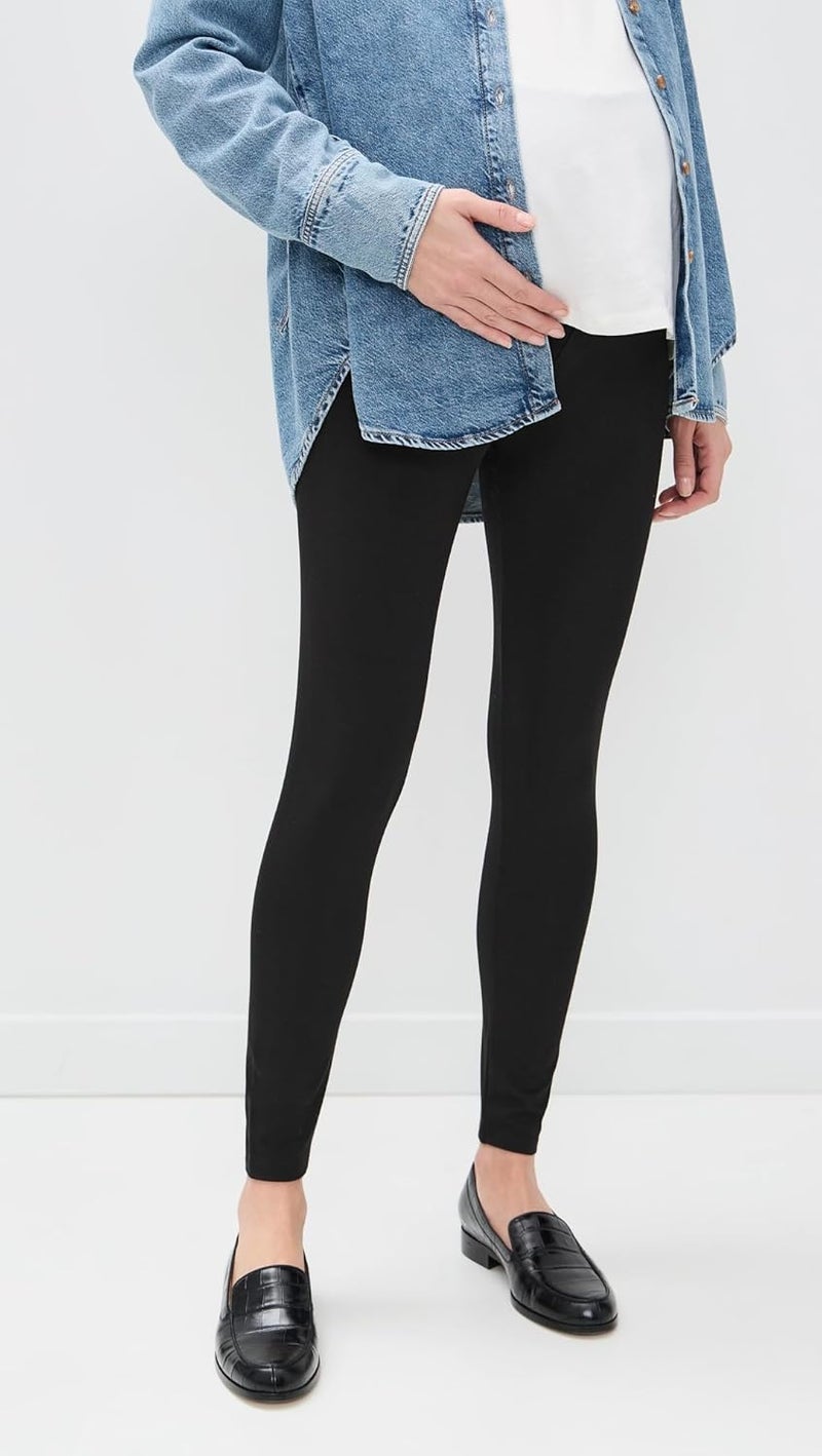 Hatch The Bodyflex Legging, Maternity & Postpartum Leggings, Under Over Belly Design & C-Section Friendly, Black - Image 2